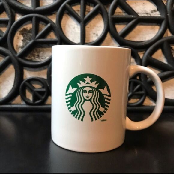 Starbucks 2012 White Ceramic Mermaid Logo Coffee Mug Cup 10 oz - Picture 2 of 9
